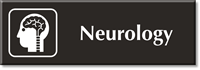 Engraved Neurology Sign Brain Spinal Cord Nerves Symbol