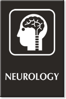 Neurology Engraved Sign Brain Spinal Cord Nerves Symbol