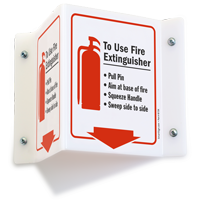 To Use Fire Extinguisher … Sign