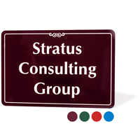 Custom Colored Acrylic Sign 6" x9"