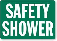 Safety Shower Sign