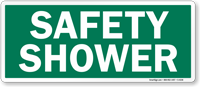 Safety Shower Sign