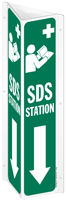 SDS Station 2 Sided Projecting Sign With Down Arrow