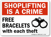 Shoplifting Is A Crime Sign