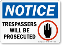Notice  Sign