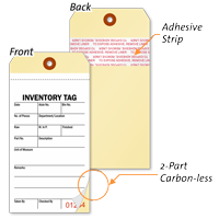 Inventory Tag with Paper Copy