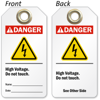 2 Sided High Voltage Tag
