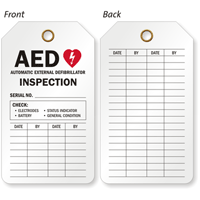 Automatic External Defibrillator Inspection and Status Tag