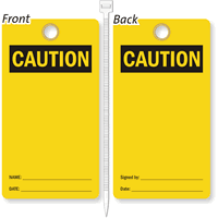 Caution (Header Only) Lockout Tag