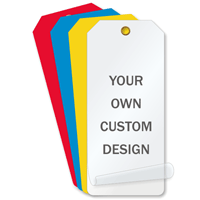 Custom Add Own Design Self Laminated Jumbo Tag