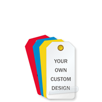 Custom Add Own Design Self Laminated Mini Tag
