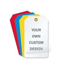 Custom Add Own Design Self Laminated Standard Tag