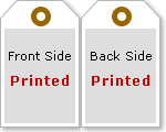 Double Sided Vertical Warehouse Tag, (6.25" x 3.125")