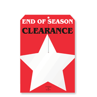 End Of Season Clearance Tag