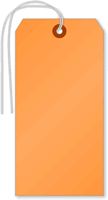 (6¼ in. x 3-1/8 in.) - Fluorescent Orange Tag