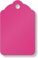 Fluorescent Pink Merchandise Tag
