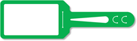 Green Self Locking 2-Sided Blank Tag