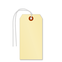 10-point Cardstock Manila Tags with looped strings
