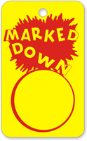 MARKED DOWN - Sales Tag (no strings)
