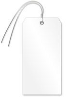 White Plastic Wire Tag