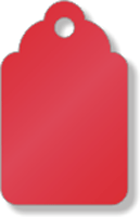 Red Merchandise Tag
