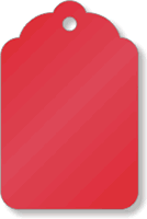 Red Merchandise Tag