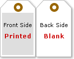 Single Sided Vertical Warehouse Tag, (5.75" x 2.875")