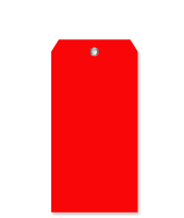 Red Color-Coded Polypropylene Tag