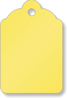 Yellow Merchandise Tag