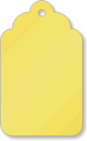 Yellow Merchandise Tag