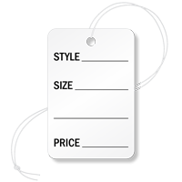 Garment Tag ( 1-7/8 in. x 1-1/4 in.) with String