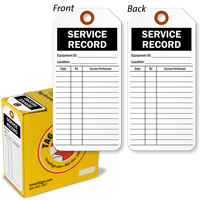Service Record Tag-in-a-Box with Fiber Patch