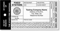 Dry Inspection Tag
