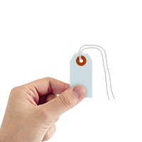 Light Blue Cardstock Tags (with strings)