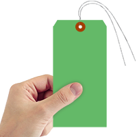 Dark Green Cardstock Tags (with wires)