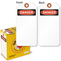 Danger Lock Out Tag in a Box with Fiber Patch