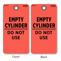 Empty Cylinder Do Not Use Status Tag