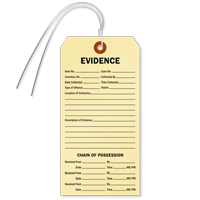 Evidence Chain Possession Tag