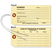 Double Sided Evidence Identification Tag