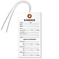 Tyvek Evidence Identification Tag