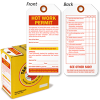 Hot Work Permit Lock Out Tag-in-a-Box