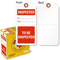 To Be Inspected / Inspected 2-Part Plastic Tag