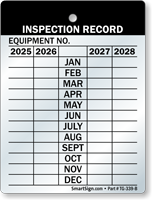 Inspection 4 Year Maintenance Tag