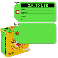 O.K. to Use Inspection Tag in a Box with Fiber Patch