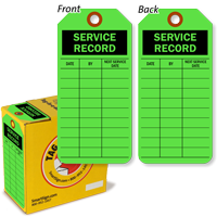 Service Record Tag in a Box with Fiber Patch