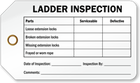 Ladder Inspection Date, By Inspection Tag