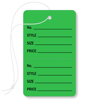 Garment Tag Large, with String