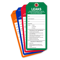 Leaks Tag It Color-Coded Leak Identification Tag