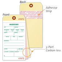Heavy Manila Cardstock Inventory Tag Copies 