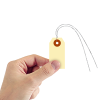 Manila 10-point Cardstock Tags (with pre-attached wires)